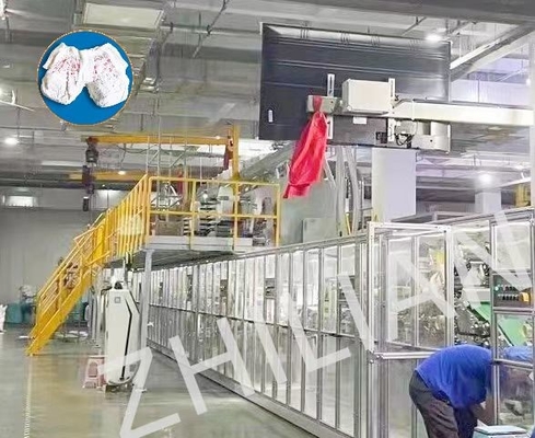 3pcs Type Pull Up Diaper Machine 650pcs/min Baby Traning Pants Machine