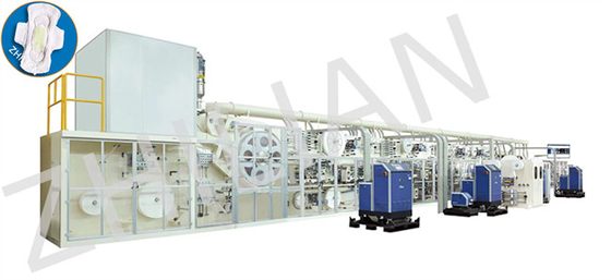 เครื่องทำผ้าอนามัยแบบเปิดง่ายสำหรับผู้หญิง 500 ชิ้น / นาที