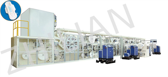 เครื่องทำแผ่นผ้าอนามัยหญิง 1500 ชิ้น / นาที
